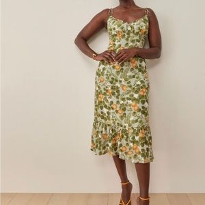 NWT Reformation Embry Dress in Orange Grove